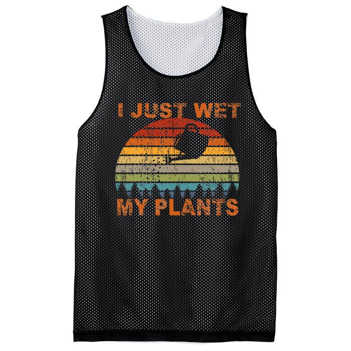 I Just Wet My Plants Gardening Mesh Reversible Basketball Jersey Tank