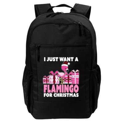 I Just Want A Flamingo For Christmas Flamingo Christmas Gift Backpack