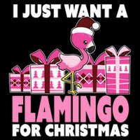 I Just Want A Flamingo For Christmas Flamingo Christmas Gift Flatbill Hat