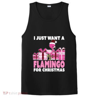 I Just Want A Flamingo For Christmas Flamingo Christmas Gift PosiCharge Competitor Tank