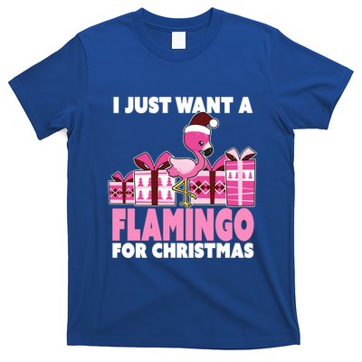 I Just Want A Flamingo For Christmas Flamingo Christmas Gift T-Shirt