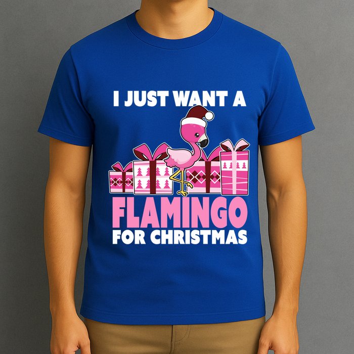 I Just Want A Flamingo For Christmas Flamingo Christmas Gift T-Shirt