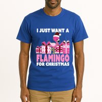 I Just Want A Flamingo For Christmas Flamingo Christmas Gift Tall T-Shirt