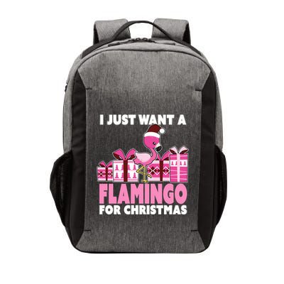I Just Want A Flamingo For Christmas Flamingo Christmas Gift Vector Backpack