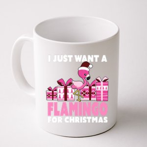 I Just Want A Flamingo For Christmas Flamingo Christmas Gift Coffee Mug