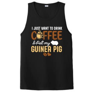 I Just Want To Coffee And Pet My Guinea Pig Lover Cute Cute Gift PosiCharge Competitor Tank