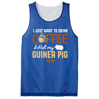 I Just Want To Coffee And Pet My Guinea Pig Lover Cute Cute Gift Mesh Reversible Basketball Jersey Tank