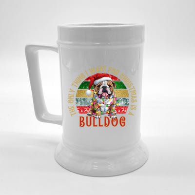 I Just Want A French Bulldog Cute Frenchie Christmas Gift Beer Stein