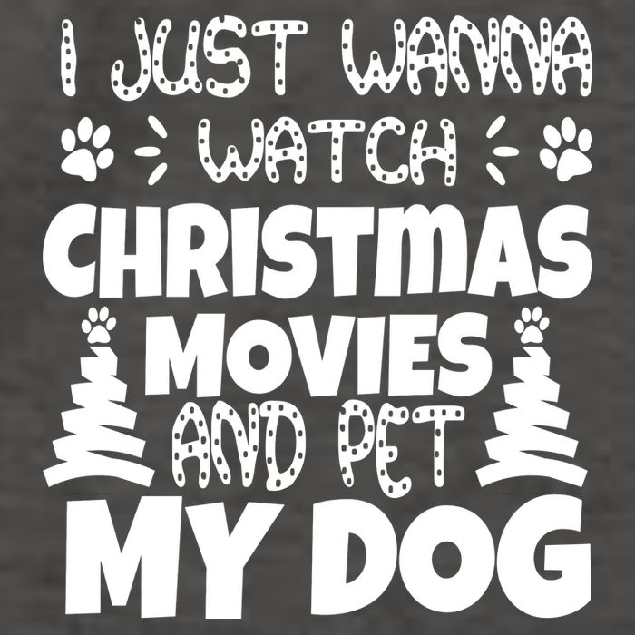 I Just Want To Watch Christmas Moves And Pet My Dog Vector Backpack