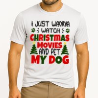 I Just Want To Watch Christmas Moves And Pet My Dog Cooling Performance Crew T-Shirt