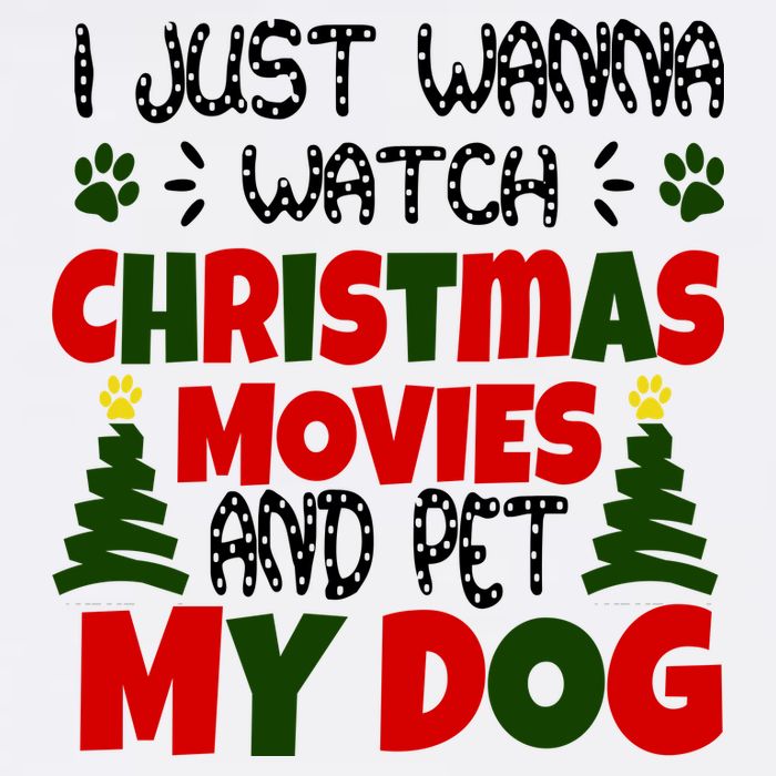 I Just Want To Watch Christmas Moves And Pet My Dog Sustainable Bucket Hat