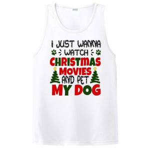 I Just Want To Watch Christmas Moves And Pet My Dog PosiCharge Competitor Tank