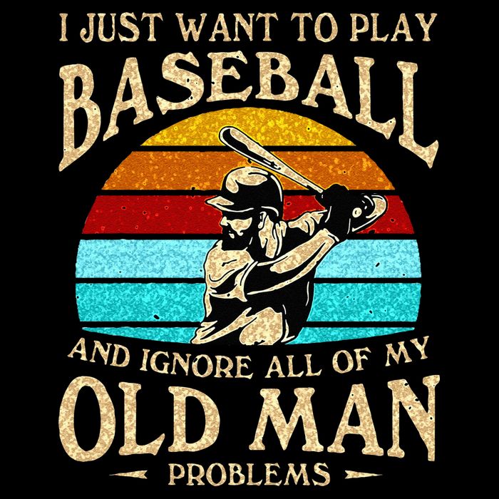 I Just Want To Play Baseball And Ignore All Of My Old Man Backpack