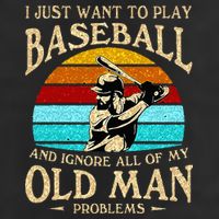 I Just Want To Play Baseball And Ignore All Of My Old Man Golf Towel