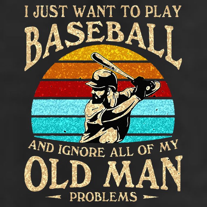 I Just Want To Play Baseball And Ignore All Of My Old Man Golf Towel