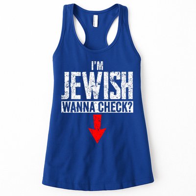 I'm Jewish Wanna Check Hebrew Hanukkah Passover Brit Milah Gift Womens Tank Top