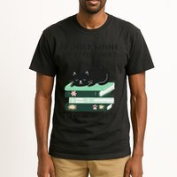 I Just Want To Read Books And Pet Cats Funny Reading Cat Tall T-Shirt