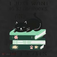 I Just Want To Read Books And Pet Cats Funny Reading Cat Adult Drive Performance Visor