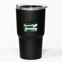 I Just Want To Read Books And Pet Cats Funny Reading Cat Tumbler