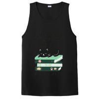 I Just Want To Read Books And Pet Cats Funny Reading Cat PosiCharge Competitor Tank