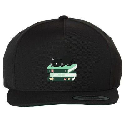 I Just Want To Read Books And Pet Cats Funny Reading Cat Wool Snapback Cap