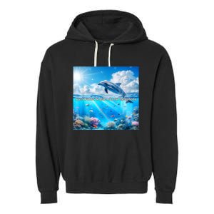 I Just Wanna Be Part Of Your Symphony Symphony Dolphin Garment-Dyed Fleece Hoodie