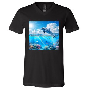 I Just Wanna Be Part Of Your Symphony Symphony Dolphin V-Neck T-Shirt