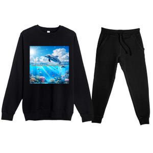 I Just Wanna Be Part Of Your Symphony Symphony Dolphin Premium Crewneck Sweatsuit Set