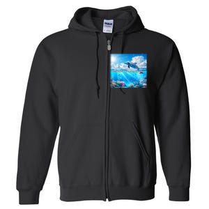 I Just Wanna Be Part Of Your Symphony Symphony Dolphin Full Zip Hoodie