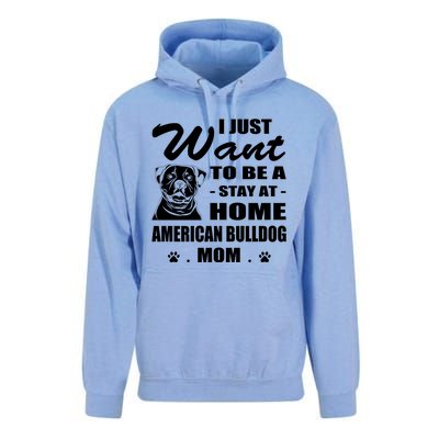 I Just Want Stay At Home American Bulldog Mom Christmas Gift Unisex Surf Hoodie