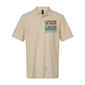 I Just Want To Drink Hot Cocoa & Watch Christmas Movies Softstyle Adult Sport Polo