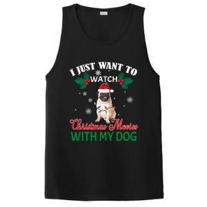 I Just Want To Watch Christmas Movies With My Pug Funny Gift PosiCharge Competitor Tank