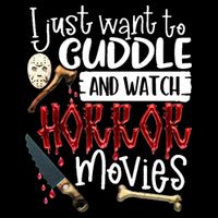 I Just Want To Cuddle And Watch Horror Movies Tall T-Shirt