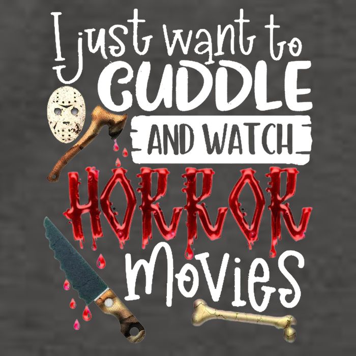 I Just Want To Cuddle And Watch Horror Movies Vector Backpack