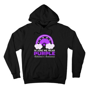 In June We Wear Purple Alzheimers Awareness Dementia Hoodie