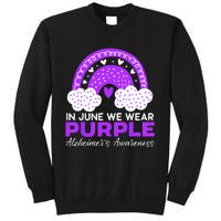 In June We Wear Purple Alzheimers Awareness Dementia Sweatshirt