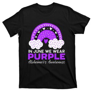 In June We Wear Purple Alzheimers Awareness Dementia T-Shirt