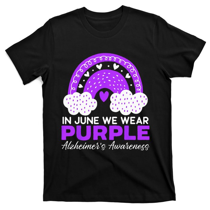 In June We Wear Purple Alzheimers Awareness Dementia T-Shirt