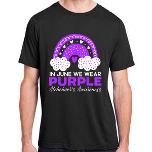 In June We Wear Purple Alzheimers Awareness Dementia Adult ChromaSoft Performance T-Shirt