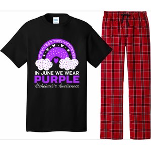 In June We Wear Purple Alzheimers Awareness Dementia Pajama Set