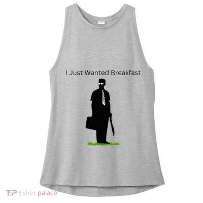 I Just Wanted Breakfast Ladies PosiCharge Tri-Blend Wicking Tank