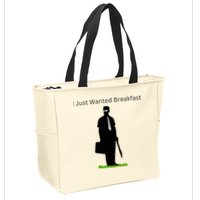 I Just Wanted Breakfast Zip Tote Bag