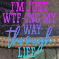I'm Just Wtf Ing My Way Through Life Retro Rope Trucker Hat Cap