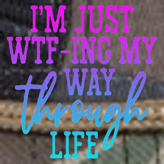 I'm Just Wtf Ing My Way Through Life Retro Rope Trucker Hat Cap