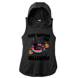 ILl Just Wait Quiet Halloween Teacher Skeleton Meme Tie Dye Gift Ladies PosiCharge Tri-Blend Wicking Draft Hoodie Tank