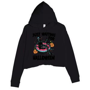 ILl Just Wait Quiet Halloween Teacher Skeleton Meme Tie Dye Gift Crop Fleece Hoodie