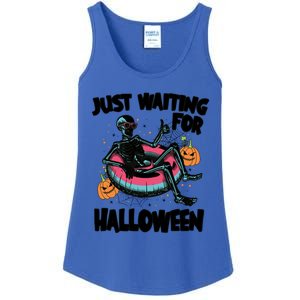 ILl Just Wait Quiet Halloween Teacher Skeleton Meme Tie Dye Gift Ladies Essential Tank