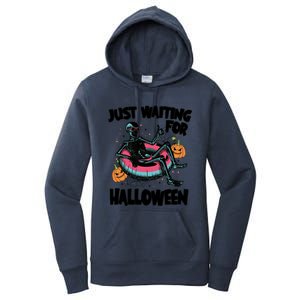 ILl Just Wait Quiet Halloween Teacher Skeleton Meme Tie Dye Gift Women's Pullover Hoodie