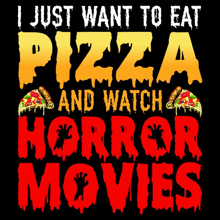 I Just Want To Eat Pizza And Watch Horror Movies Halloween Visor