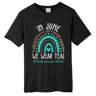 In June We Wear Teal PTSD Awareness Month Tall Fusion ChromaSoft Performance T-Shirt